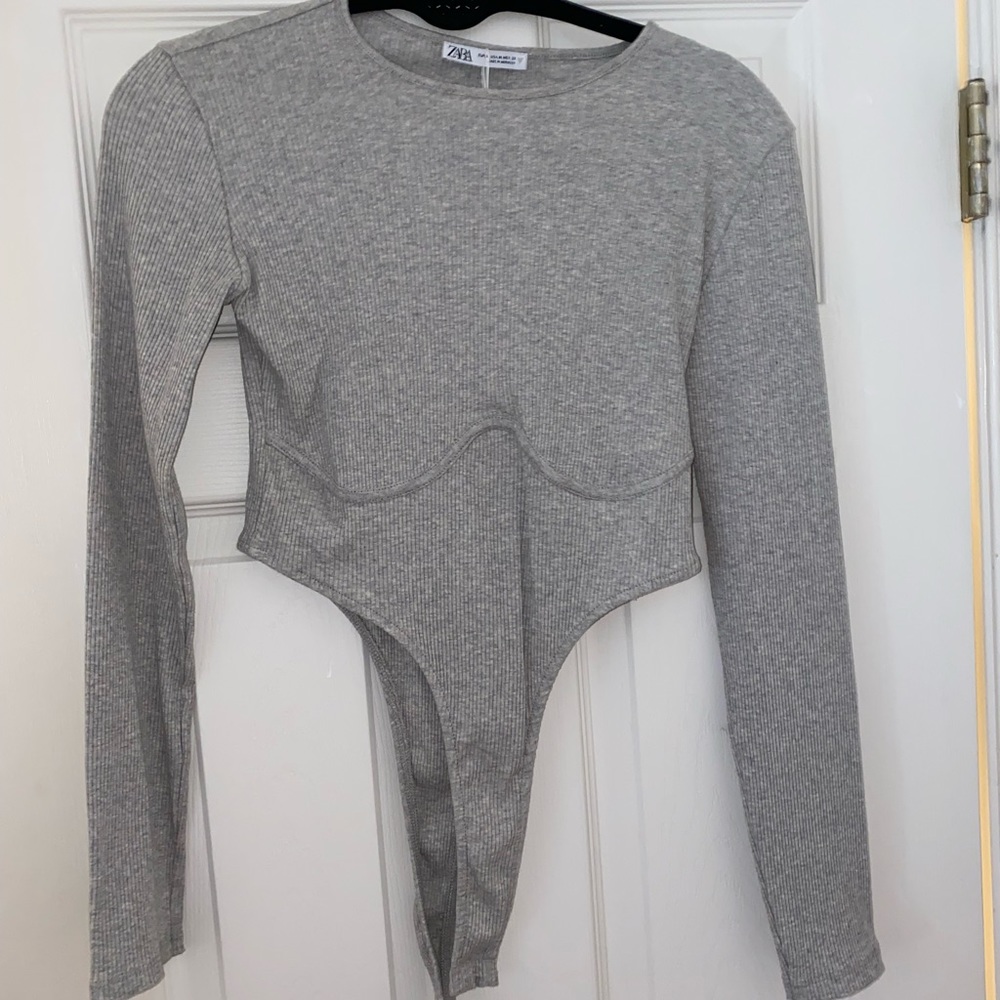 Zara high cut bodysuit
